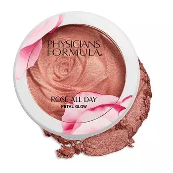 Physicians Formula Ros All Day Highlighter Blush Face Powder Petal, 0,32 унции, сверкающая роза