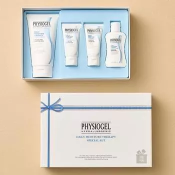 [Physiogel] Подарочный набор DMT Cream – Крем для лица (150мл + 30мл) + Тонер (50мл) + Очищение (30мл) с сумкой для покупок