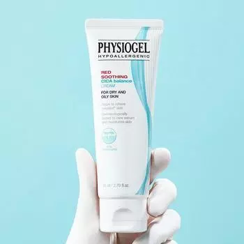 Physiogel Red Soothing Cica Balance Cream 80 мл большой емкости