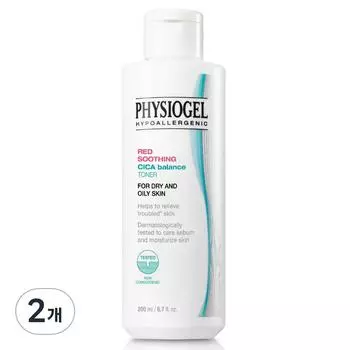 Physiogel Red Soothing Cica Balance Toner, 200ml, 2 units