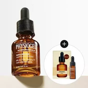 PHYSIOGEL Scienceuticals Dailimune Ампульная сыворотка, 20 мл, специальный набор (+Glow Essence 20 мл+Тканевая маска 1 шт.)