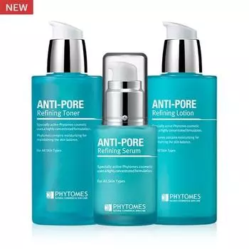 Phytomes anti-pore refining cosmetics 3-piece set, 1 set