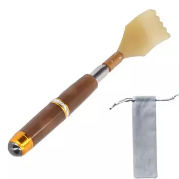 Phyxiul 5 Максимальная смола спина досягаемость зуд руководство поставляется с массажной портативной рукой внука, телескопическая, уровни, 53 см, материал, массажер, области, коричневый