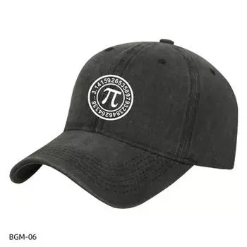 PI: 3.1415926. Mathematics and Science Students Digital Retro Baseball Washed Baseball Caps Couple