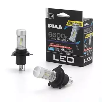 PIAA Фара/Противотуманный фонарь LED 6600K Controller-less Type 12 В 18/18 Вт Hi3800/Lo3000 лм H4 3 года гарантии Совместимость с осмотром транспортного средства 2 шт LEH170