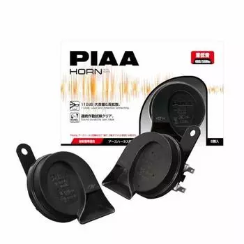 PIAA Horn 400 Гц + 500 Гц Heavy Bass Horn Luxury Sedan Sound 112 дБ 2 шт. Спиральный тип Стандарты безопасности Применимые Заземляющий жгут включен HO-13