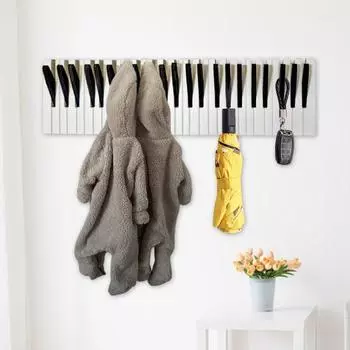 Пианино деревянная вешалка для одежды крючок для хранения креативная форма прочная несущая настенная вешалка для одежды настенное украшение