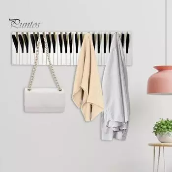Пианино деревянная вешалка для одежды крючок для хранения креативная форма прочная несущая настенная вешалка для одежды настенное украшение A