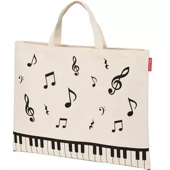 Piano line button 2way tote bag piano recital gift (merch),