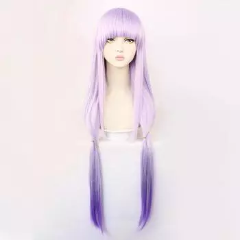 Piaoyi Qiye Lisi Принцесса Косплей Парик: Длинные волосы с градиентом от светло-серого до фиолетового цвета