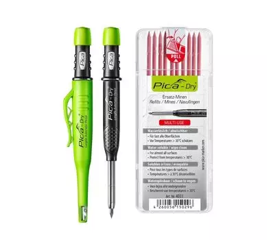 Pica Marker Architectural Mechanical Pencil Round Grid Black 2B 3030 Refill 4031 Red 2B Set 2.8mm красный