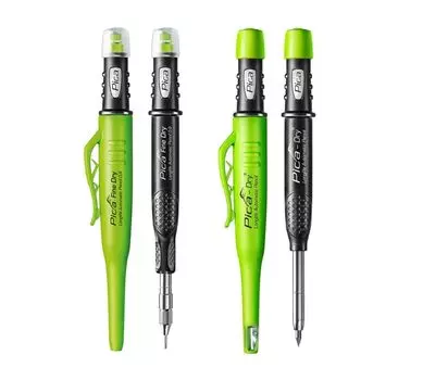 Pica Marker архитектурный механический карандаш Fine Dry круглый грифель черный HB 7070 Pica Dry круглый грифель черный 2B 3030 набор по 1 шт. 0,9 мм 2,8 мм чёрный