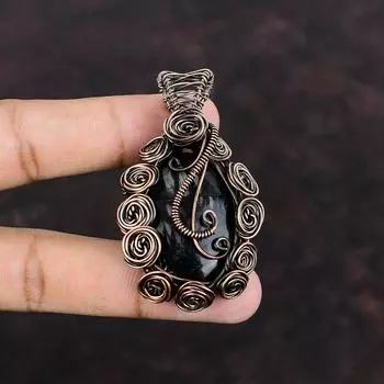 Picasso Jasper Pendant Copper Wire Wrapped Pendant Handmade Pendant Copper Wire Wrap Jewelry Birthday Gift Gemstone Jewelry Designer Pendant