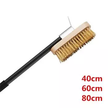 Пицца печь духовка медная щетка скребок бытовой гриль латунная решетка для барбекю машина щетка для чистки с длинной ручкой лопатка для пиццы