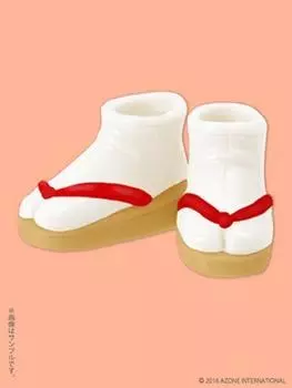 Picconimo Soft Vinyl Sandals Beige x Red 1/12 (Doll Outfit)