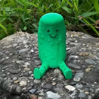 Pickle Pals Desk Buddy 3D Printed Pickle Pals Decoration с шарнирными ножками Гибкая игрушка-фиджет для любителей солений Украшение стола 1pc