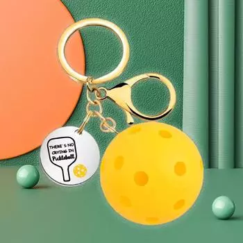 Pickleball Creative Key Chains Rings Holder Gift Pendants Fashion Accessories
