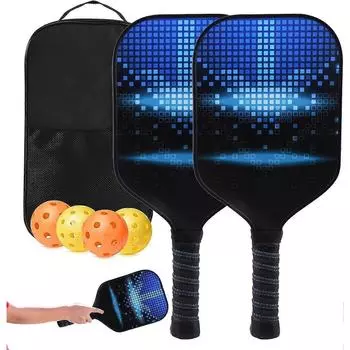 Pickleball PaddlesPickleball Paddles Set Pickleball Raquette и наружное оборудование для Pickle Ball из стекловолокна для взрослых A
