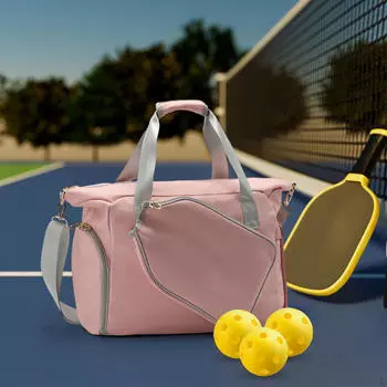 Чехол для ракетки Pickleball с регулируемым ремешком розовый