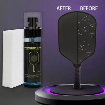 Pickleball Racket Surface Cleaner with Sponge Lightweight 100ml Multipurpose Cleaning Spray