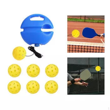 Pickleball Trainer Practice Rebounder Удобная тренировочная база для дома в помещении Yellow Ball