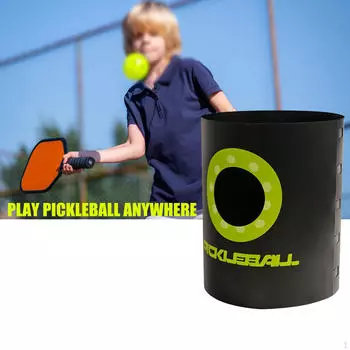 Pickleball Training Ball Bucket, Removable, Recreational, Easy Assembly, Indoor/Outdoor Accessory,