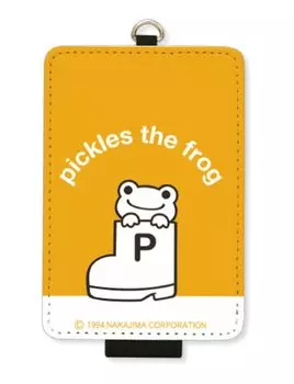 Pickles the Frog 31th Чехол для карты IC Проездной на работу Ремешок для предотвращения падений Чехол для карты IC Поездки в школу [Grand Cinq] [Nagagutsu] MPI-31E
