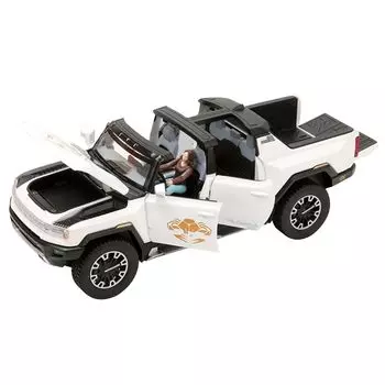 Pickup Diecast Модель игрушечного автомобиля со звуком и светом Коллекция подарков 1/24 & белый