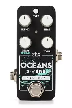 PICO OCEANS REVERB Ревербератор Гитарный эффектор ELECTRO-HARMONIX 3-VERB МНОГОФУНКЦИОНАЛЬНЫЙ