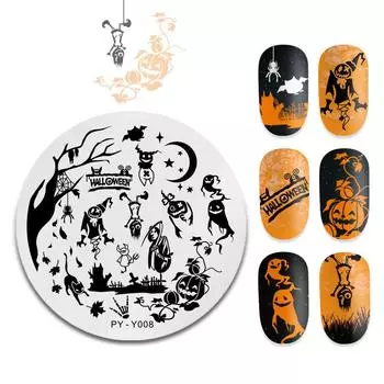 PICT YOU 5,5*5,5 см, геометрические пластины для штамповки ногтей, линии животных, фруктов, тема, шаблон, форма для дизайна ногтей, трафаретные инструменты PY-Y001