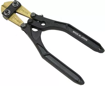 PICUS - самый прочный кованый черный стальной титаново-алюминиевый болторез с 250-миллиметровой кованой алюминиевой ручкой и 300-миллиметровым кованым лезвием с титановым покрытием ATP-250TI