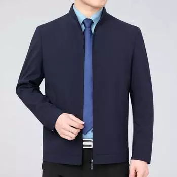 Пиджак из шелка Mulberry, мужская весенне-осенняя, новая деловая куртка с лацканами для папы, повседневная, красивая мужская куртка среднего возраста 170