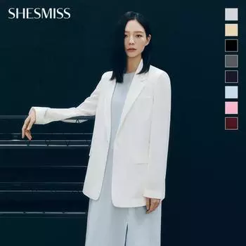 Пиджак на одной пуговице с надписью She S miSS Swwjko22010 beige/55