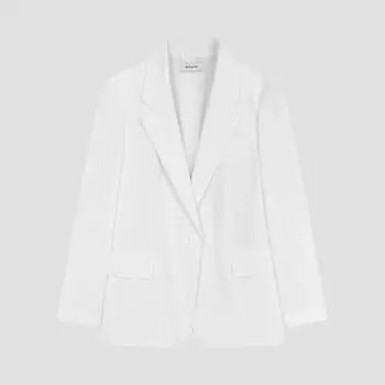 Пиджак на одной пуговице с надписью She S miSS Swwjko22010 Iv Ivory/55