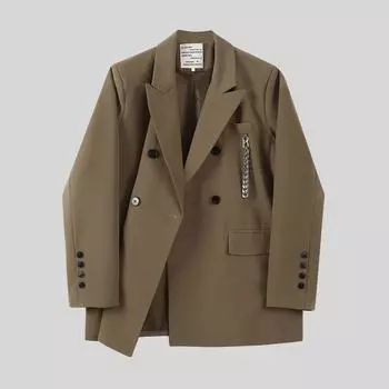 Пиджак женский новый весенне-осенний свободный костюмный топ модный S