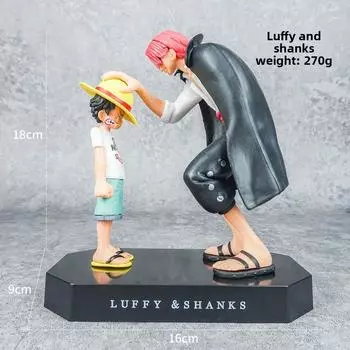 Piece Shanks One And Luffy Pvc Anime Model Ornament For Teen And Collectors Gift