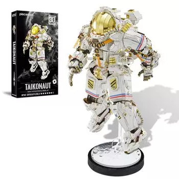Piececool 3D Puzzle Astronaut Metal Puzzle Metallic Nano Puzzle 3D Puzzle Made of Metal Сборка не требуется Клей не требуется Уровень сложности 6 звезд