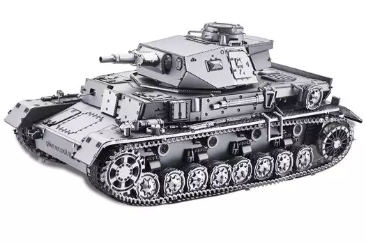 Piececool 3D Puzzle Panzer IV Type D Tank Metallic Nano Puzzle 3D Metal Puzzle Metal Сборка не требуется Клей не требуется Уровень сложности 4 звезды