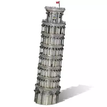 Piececool 3D Puzzle Пизанская башня 3D Puzzle Металлический 3D Puzzle Металлическая модель Сборочный комплект Клей не требуется Уровень сложности 4 звезды для экспертов