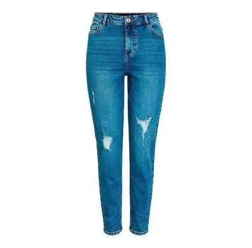 Pieces Kesia Mom Ankle Destroy235 Vi high waist джинсы S