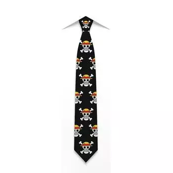 Pieces One Tie Ship Logo Necktie Shirt Accessories Anime Party Men Decoration