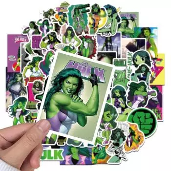 Pieces She 50 Hulkwaterproof Diy Notebook Luggage Stickers For Legal Attendance 50PCS