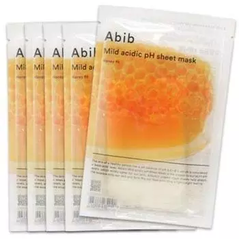 pieces sold Abib Weakly Acidic pH Sheet Mask Honey Fit 30ml x 5 sheets Mask Sheet Pack Face Pack Korean Cosmetics [5 separately] [Sheet Abib] [Item]