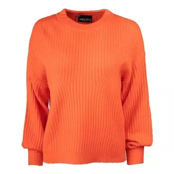 PIECES Женский свитер объемной вязки с длинными рукавами