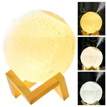 PIENSE Humidifier Ultrasonic Rechargeable LED Aroma Diffuser Tabletop Cordless 1.5L (1500ml)