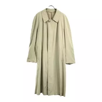 PIERRE BALMAIN Made in Japan 100% silk Stainless collar coat L Beige Women Used
