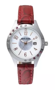 [Pierre Cardin] Часы Солнечные Часы Бриллиант 1P Рубин 6P PC-799RD Женские Красные