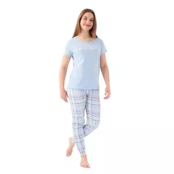 Pierre Cardin Хлопковый эластичный женский пижамный комплект с короткими рукавами