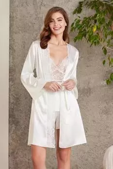 Pierre Cardin Комплект из 4 ночных рубашек для приданого цвета экрю