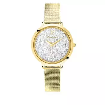 [Pierre Lanier] Часы Pierre Lannier миниатюрные кристаллические часы с сетчатым ремнем P105J508 женские [Регулярно импортируемый продукт] золото